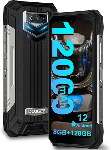 DOOGEE Movil Antigolpes, 12000mAh(33W) S89 6.3